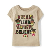 The Childrens Place Toddler Girls Short Sleeve Graphic Tee, Sizes 2T-5T