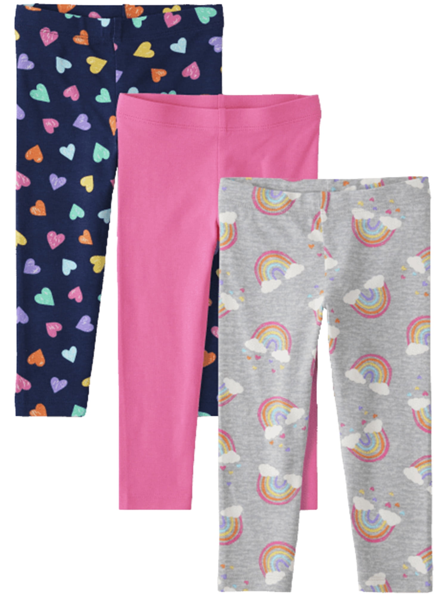 Girls Heart Print and Solid Legging (2 Pack) – Urban Planet