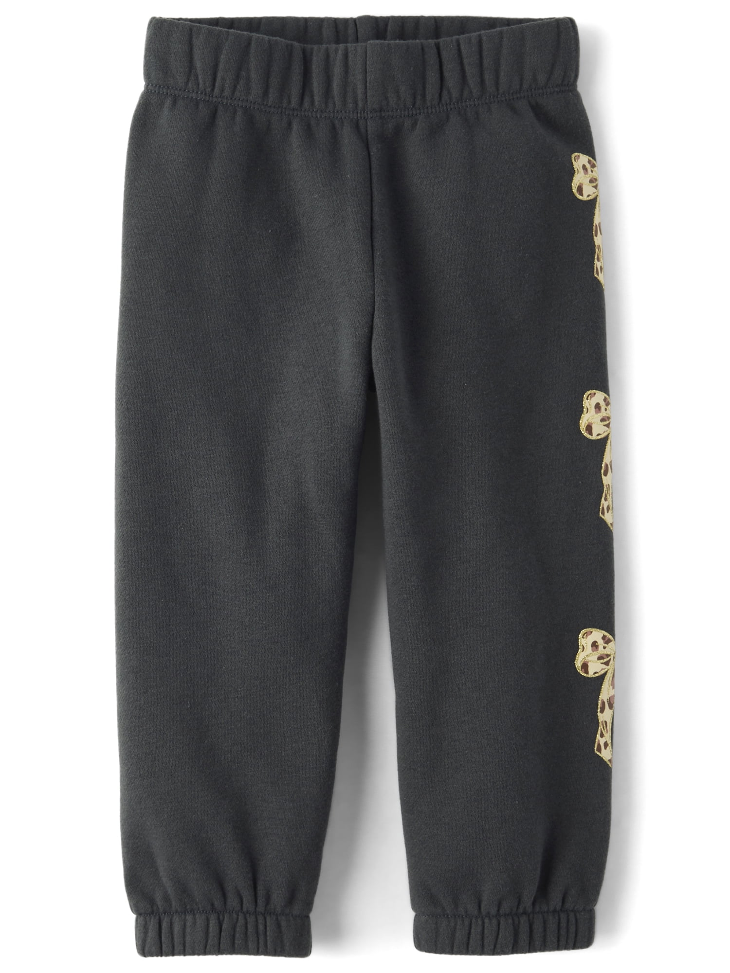 The Children's Place Toddler Girls Active Embellished Premium Fleece Jogger Pants, Sizes 12M-5T
