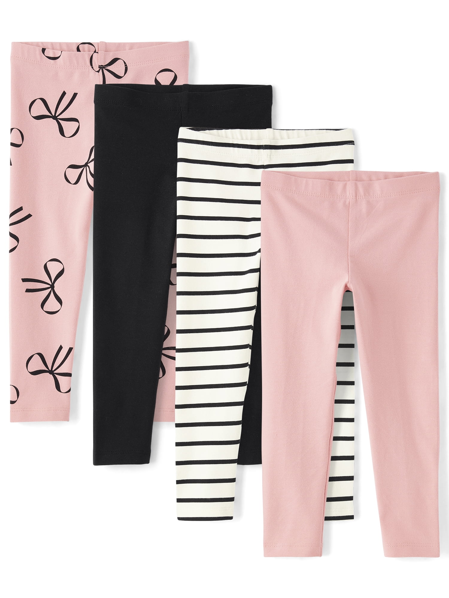 The Children's Place Toddler Girls Assorted Prints Leggings, 4-Pack, Sizes 12M-5T
