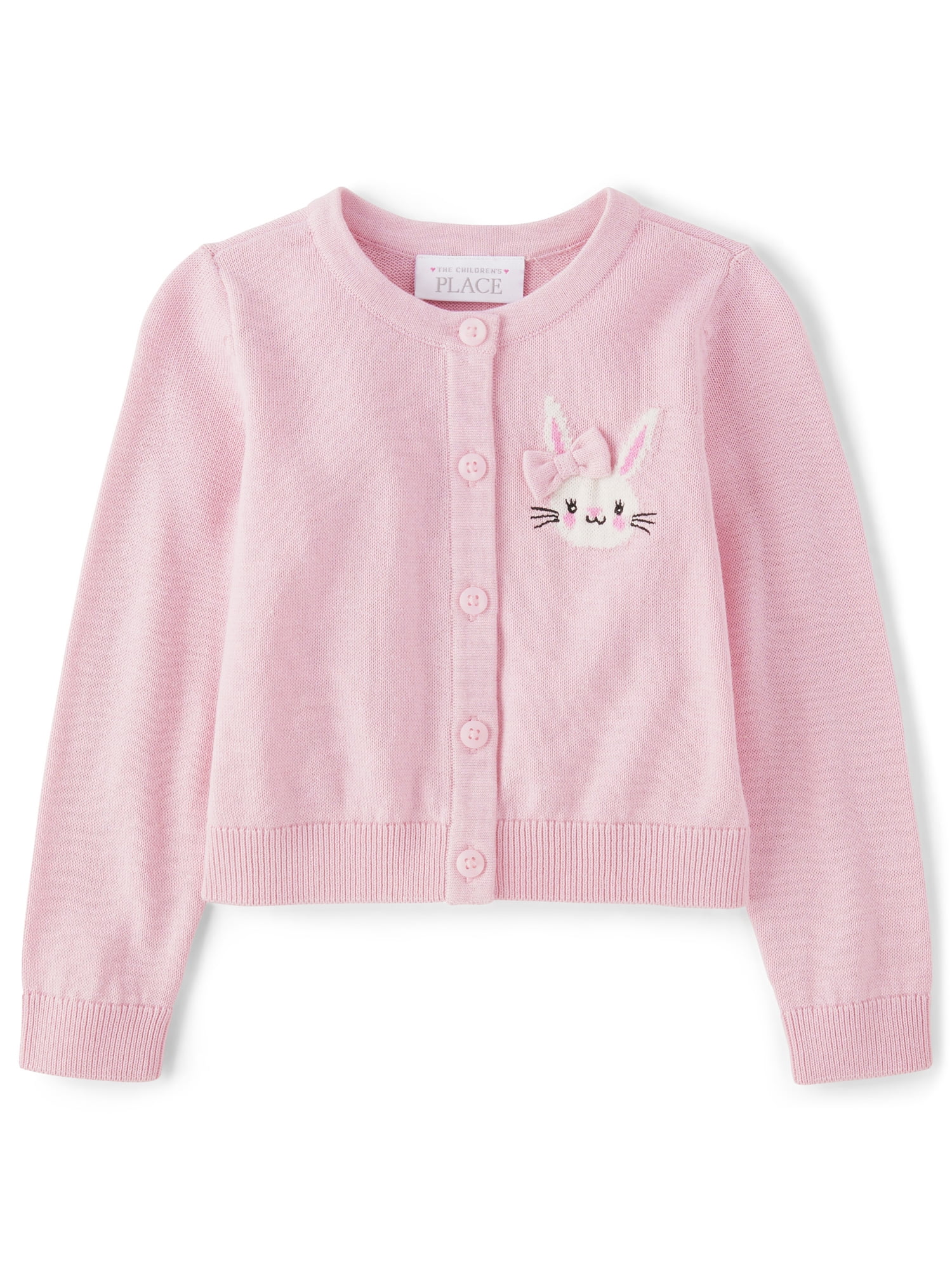 Toddler Knitted 3D Bunny Diamond Cardigan