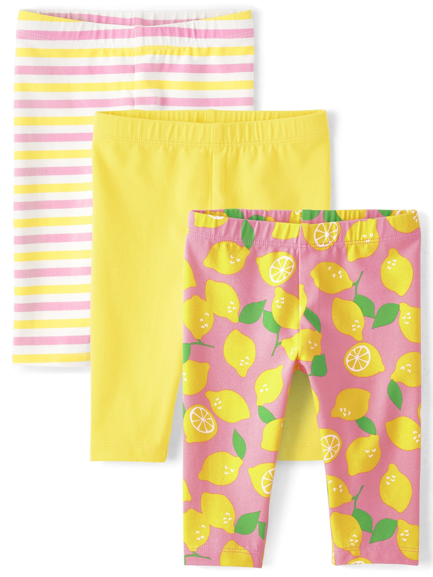 The Children s Place Toddler Girls Capri Length Leggings 3 Pack Sizes 2T 5T Walmart