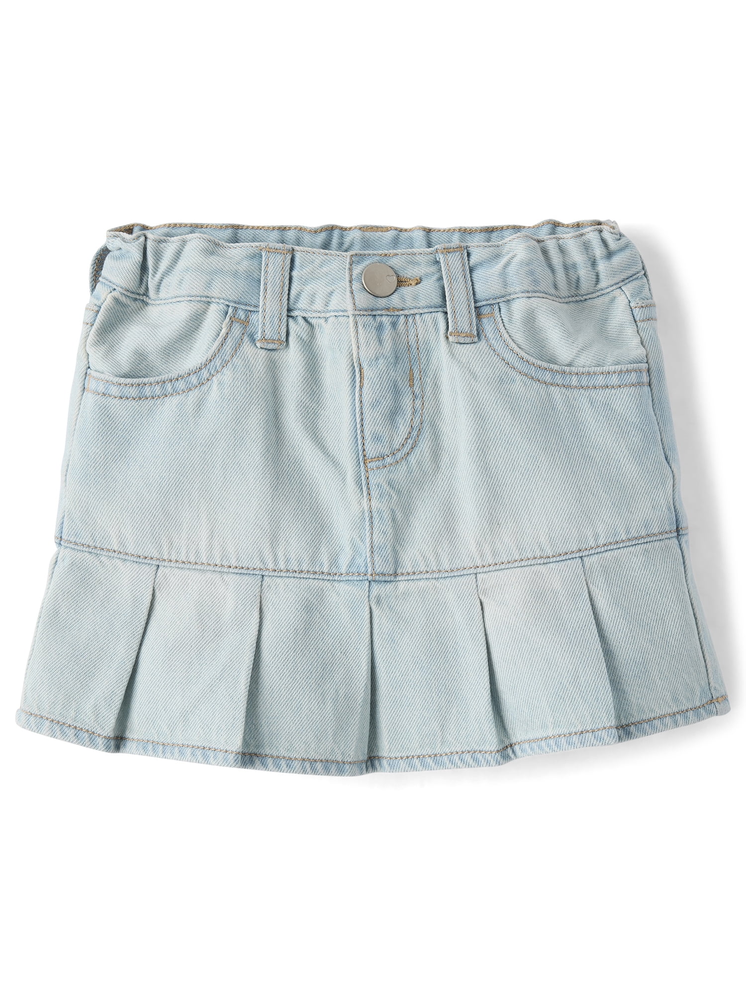 The Children's Place Toddler Girls Denim Pleated Skort, Sizes 12M-5T