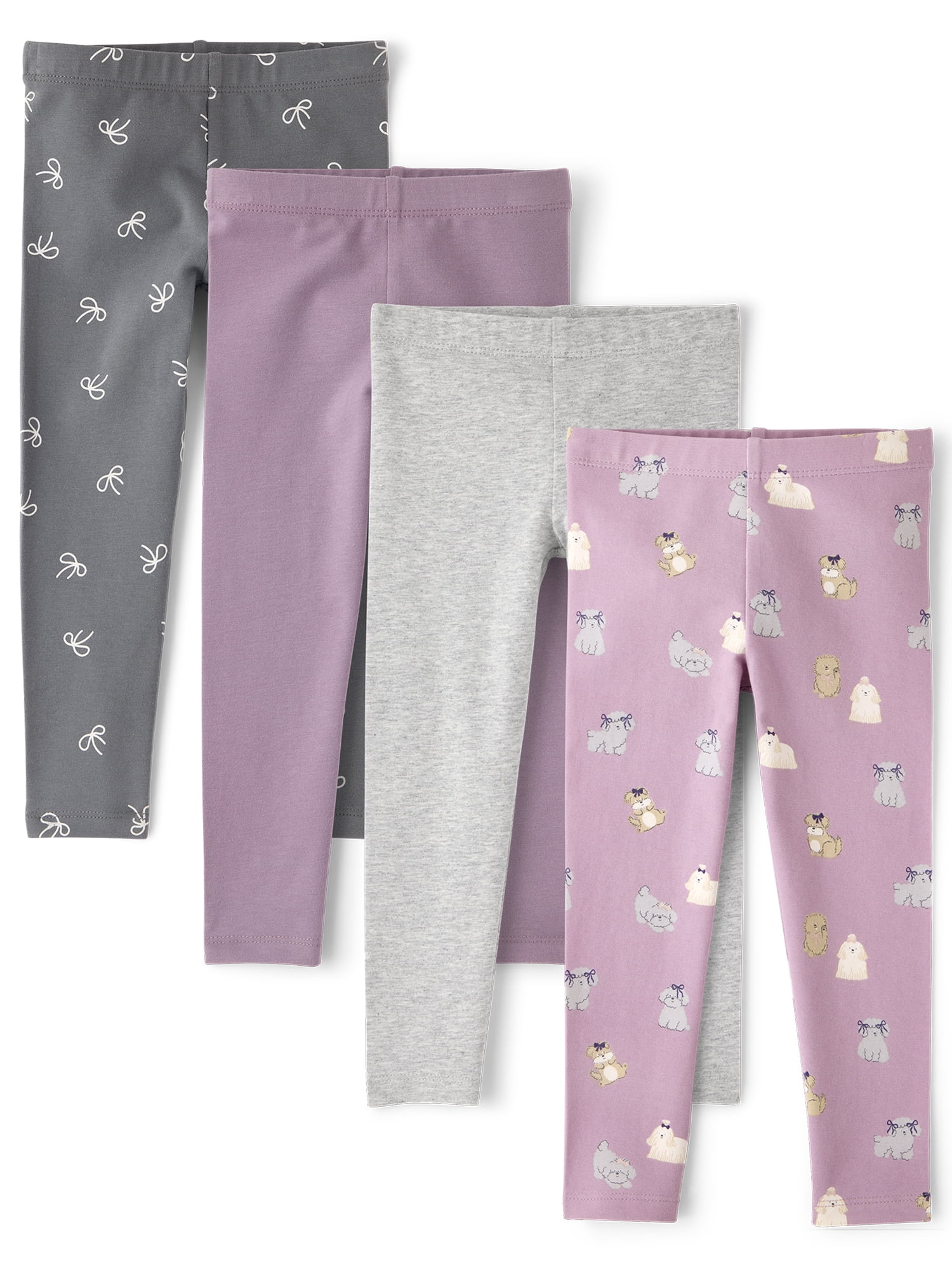 The Children's Place Toddler Girls Dog Leggings, 4-Pack, Sizes 12M-5T