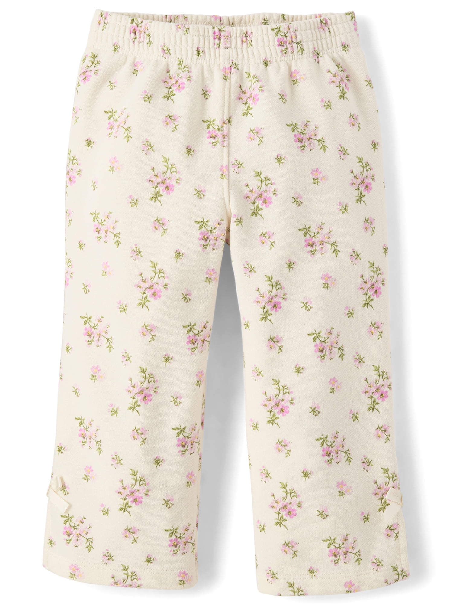 The Children's Place Toddler Girls Fleece Wide Leg Lounge Pants, Sizes 12M-5T