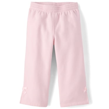 The Children's Place Toddler Girls Fleece Wide Leg Lounge Pants, Sizes 12M-5T