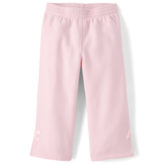 The Children's Place Toddler Girls Fleece Wide Leg Lounge Pants, Sizes 12M-5T