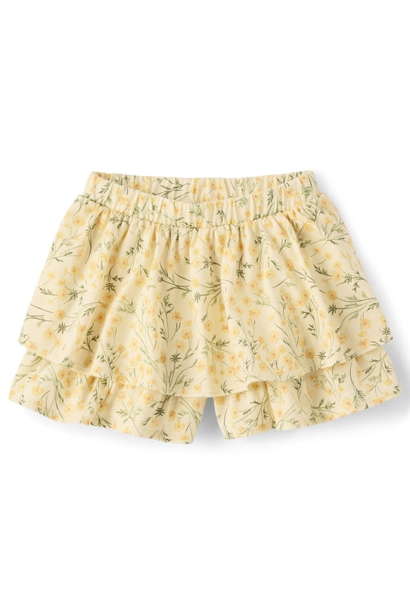 Toddler Girls Floral Tiered Ruffle Skort, Sizes 12M-5T