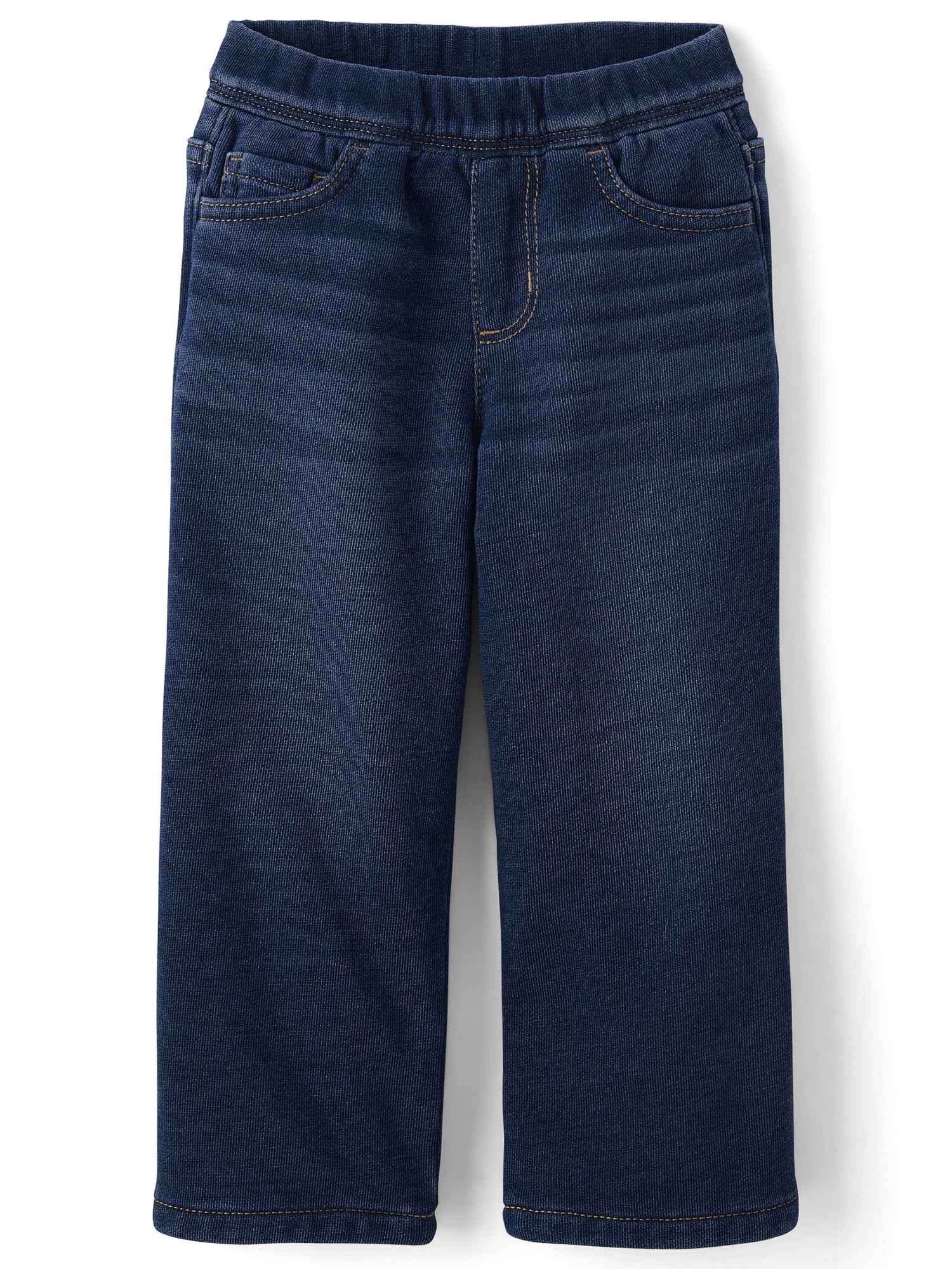 The Children's Place Toddler Girls French Terry Wide Leg Sweatpant Jeans, Sizes 12M-5T