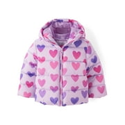 THE CHILDREN'S PLACE Toddler Girls Hooded Zip-Up Puffer Jacket, Sizes 12M-5T