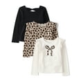 thumbnail image 1 of The Children's Place Toddler Girls Long Sleeve Assorted Prints Top, 3-Pack, Sizes 12M-5T, 1 of 4