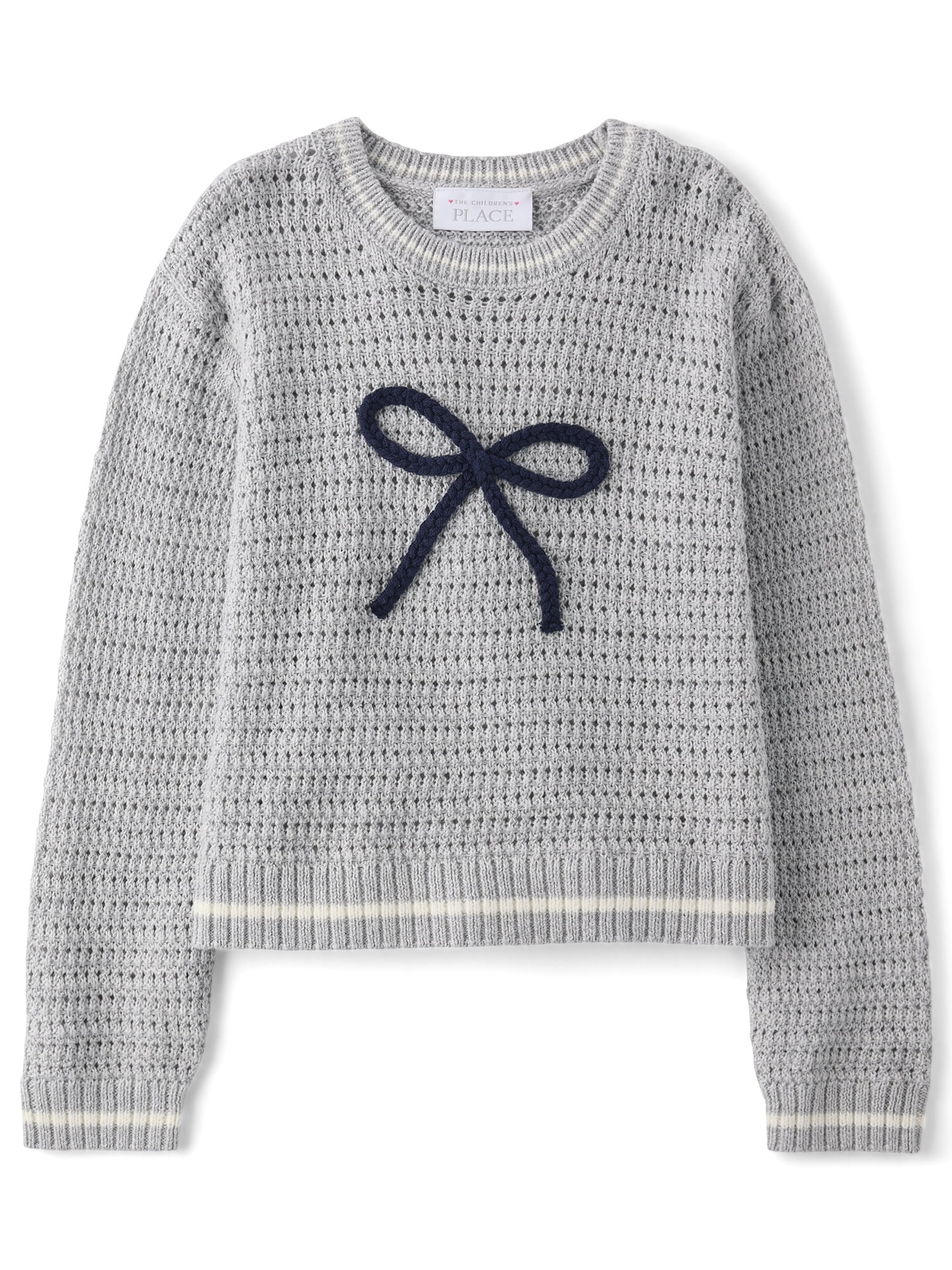 The Children's Place Toddler Girls Long Sleeve Embellished Sweater, Sizes 12M-5T