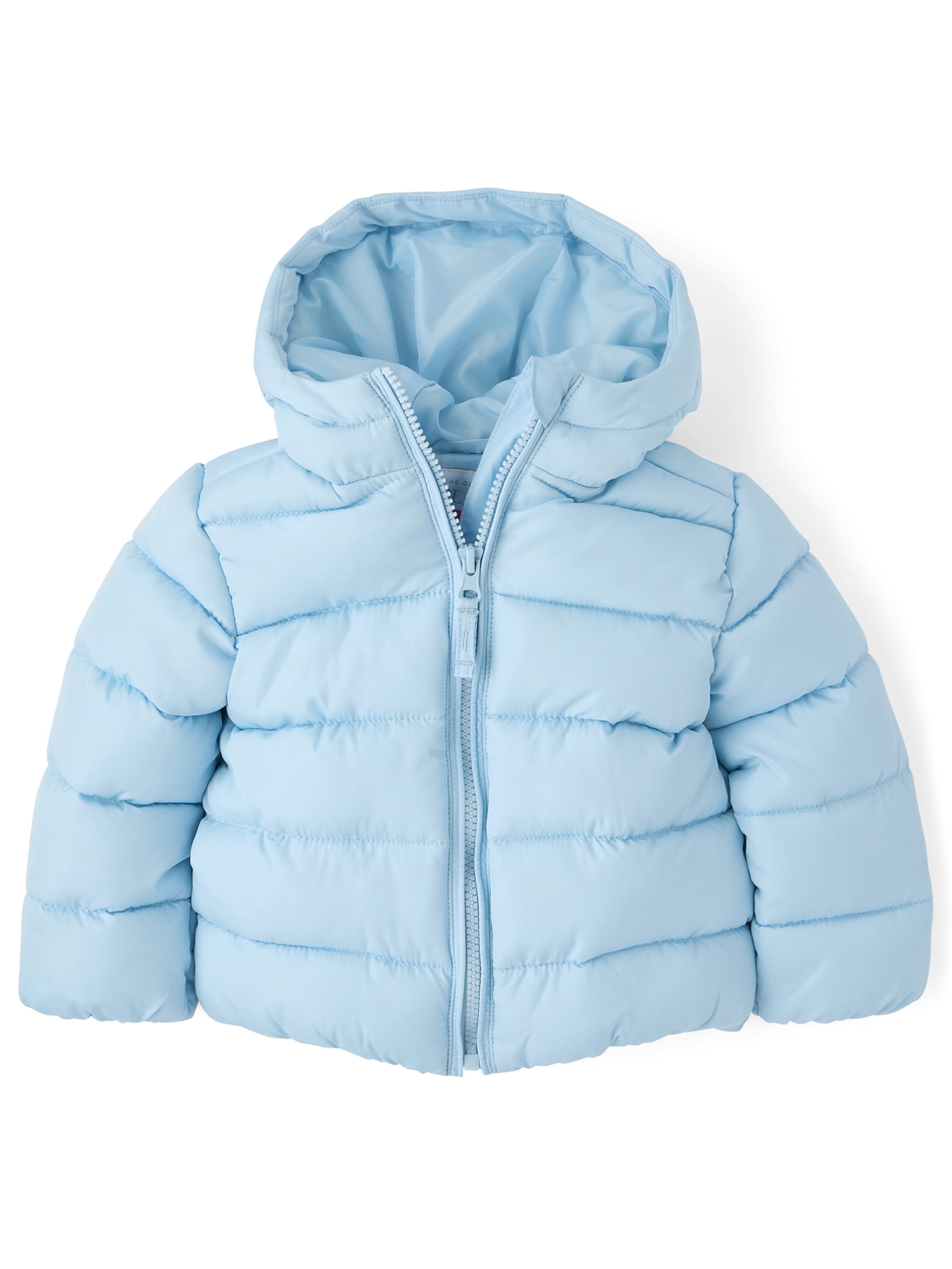 The Children's Place Toddler Girls Long Sleeve Hooded Puffer Jacket, Sizes 12M-5T