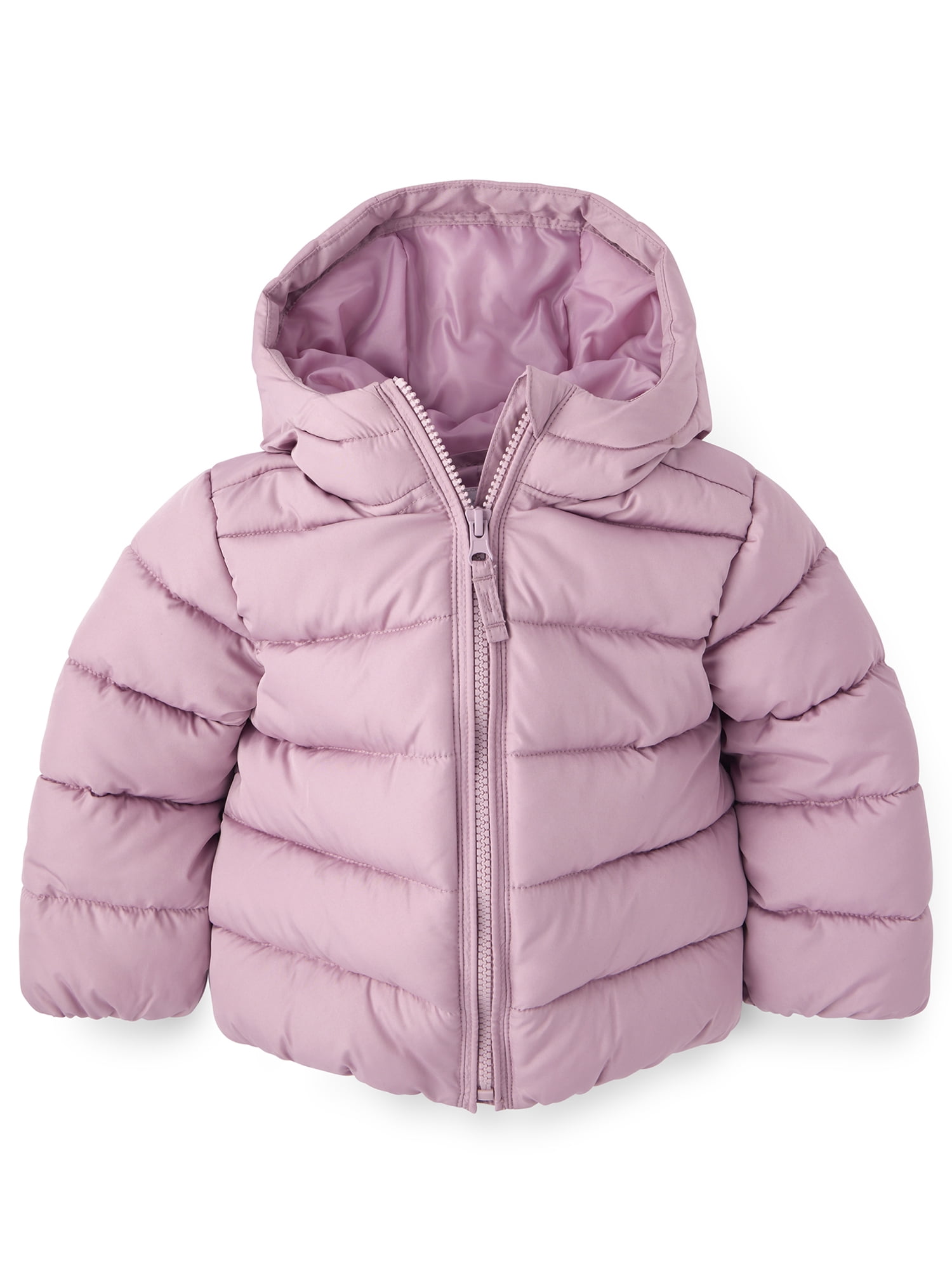 The Children's Place Toddler Girls Long Sleeve Hooded Puffer Jacket, Sizes 12M-5T