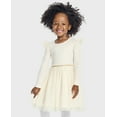 thumbnail image 1 of The Children's Place Toddler Girls Long Sleeve Ribbed Tutu Dress, Sizes 12M-5T, 1 of 6