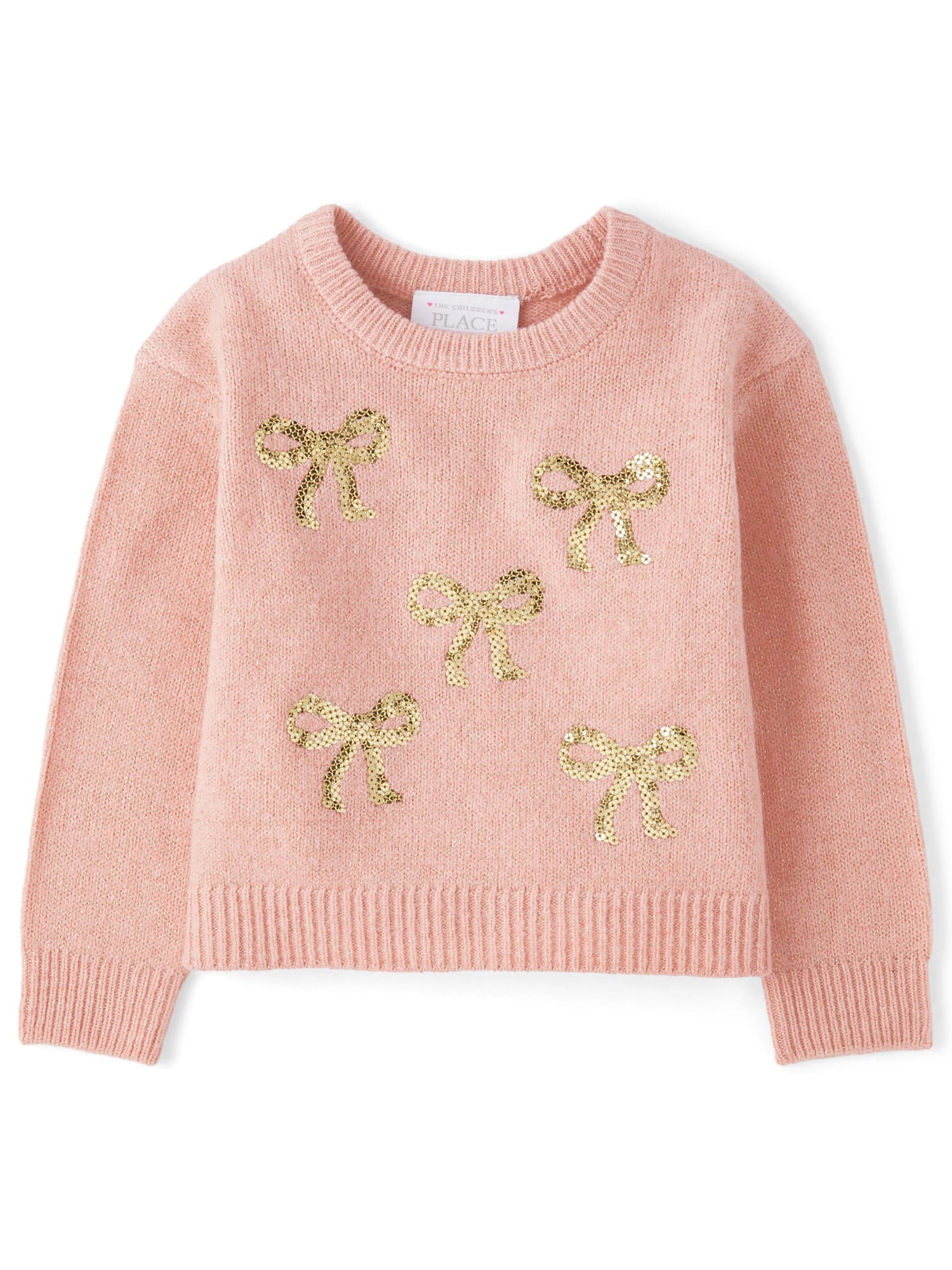 The Children's Place Mädchen Pullover Langarm - Mit Paillettenschleife
