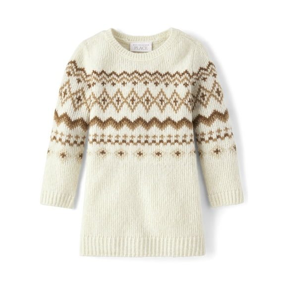 The Children's Place Toddler Girls Long Sleeve Sweater Dress, Sizes 2-5T