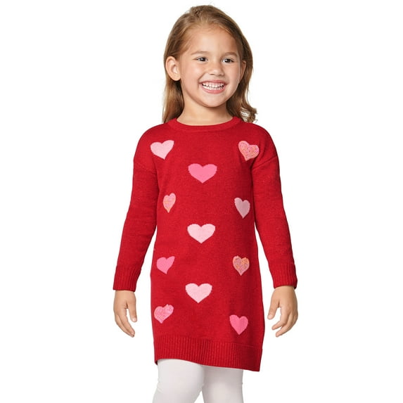 The Children's Place Toddler Girls Long Sleeve Sweater Dress, Sizes 2-5T