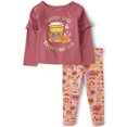 The Children's Place Toddler Girls Long Sleeve and Long Pant Set, Sizes