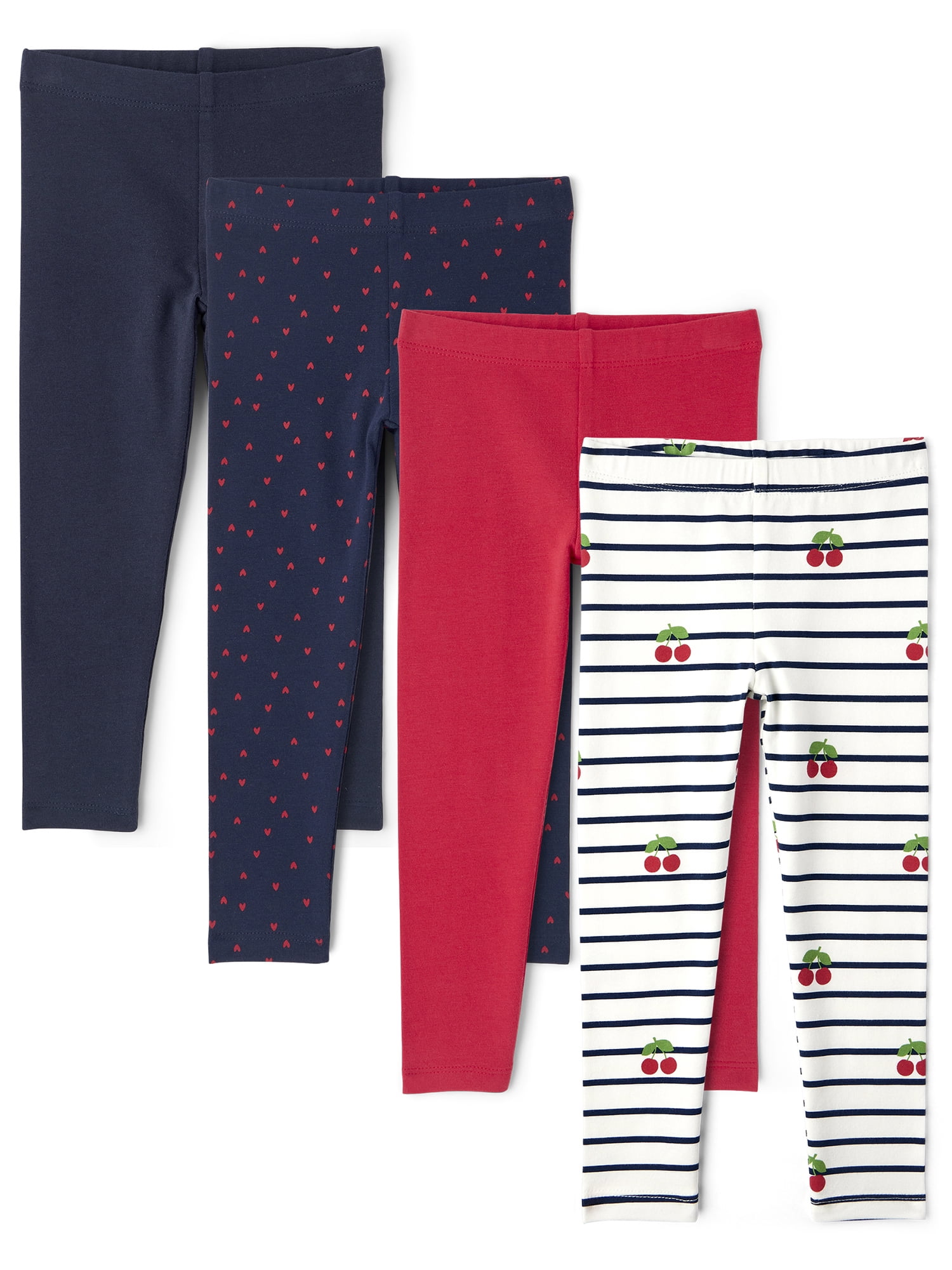 The Children's Place Toddler Girls Print Leggings, 4-Pack, Sizes 12M-5T