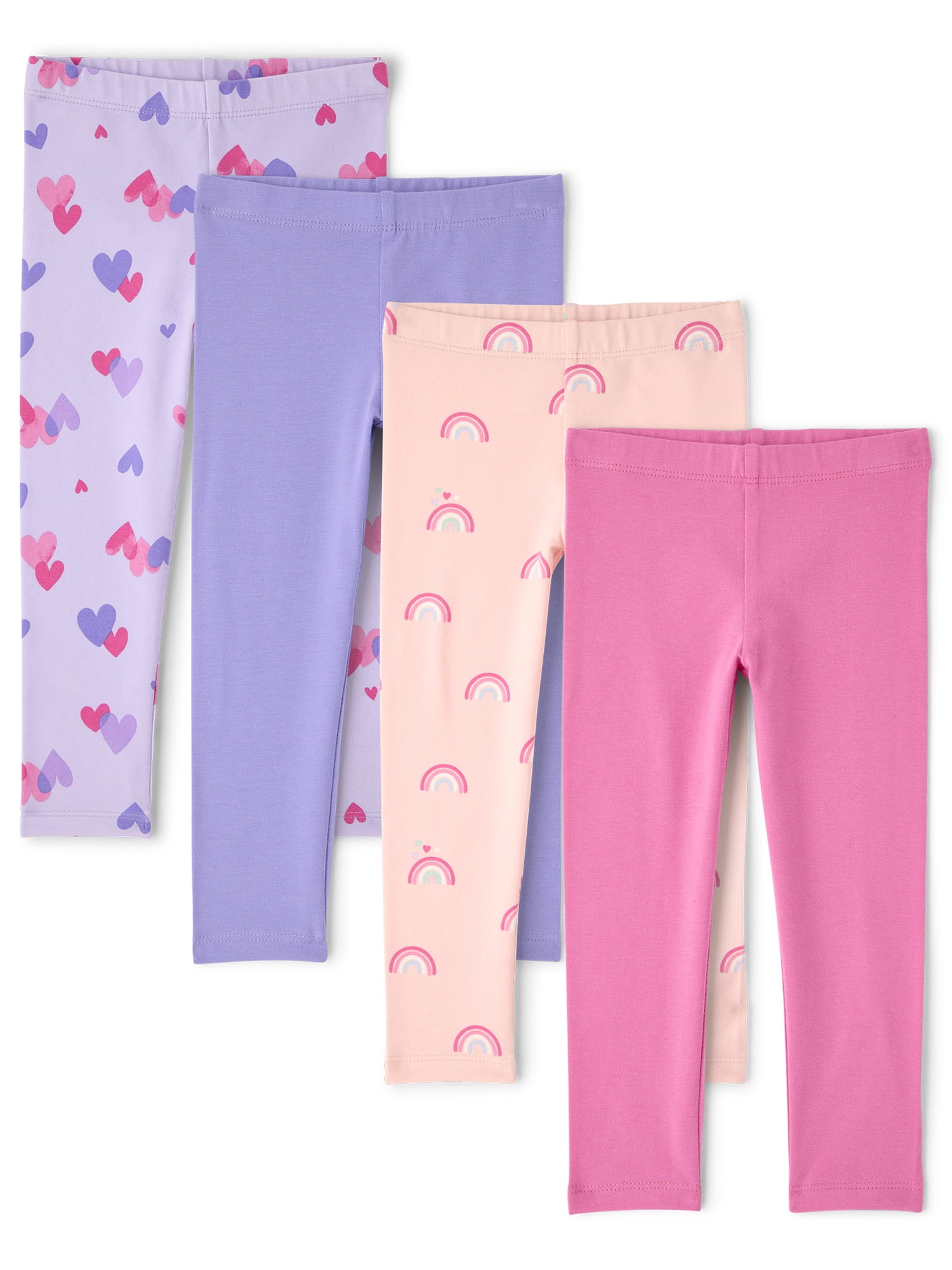 The Children's Place Toddler Girls Print Leggings, 4-Pack, Sizes 12M-5T