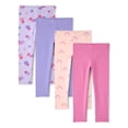 thumbnail image 1 of The Children's Place Toddler Girls Print Leggings, 4-Pack, Sizes 12M-5T, 1 of 3
