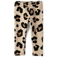 thumbnail image 1 of The Children's Place Toddler Girls Pull On Printed Cozy Leggings, Sizes 12M-5T, 1 of 3