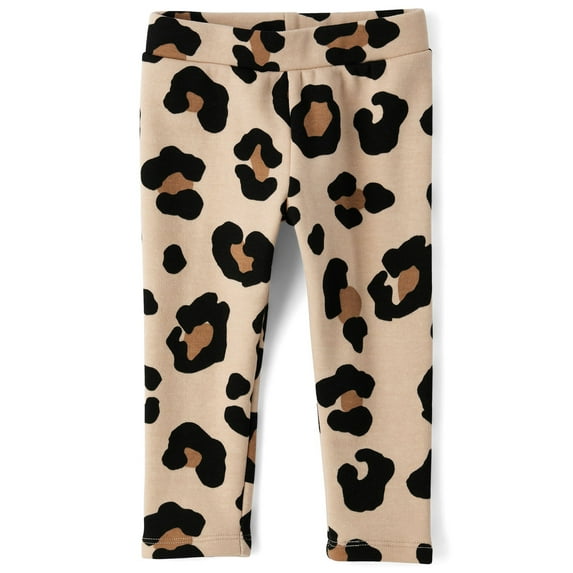 The Children's Place Toddler Girls Pull On Printed Cozy Leggings, Sizes 12M-5T