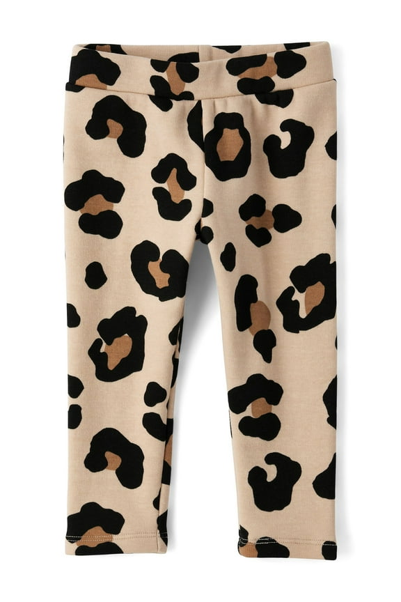 Toddler Girls Pull On Printed Cozy Leggings, Sizes 12M-5T