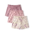 thumbnail image 1 of The Children's Place Toddler Girls Pull On Printed Everyday Shorts, 3-Pack, Sizes 12M-5T, 1 of 4