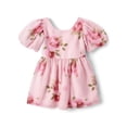 thumbnail image 1 of The Children's Place Toddler Girls Short Sleeve Chiffon Fit and Flare Dress, Sizes 12M-5T, 1 of 3