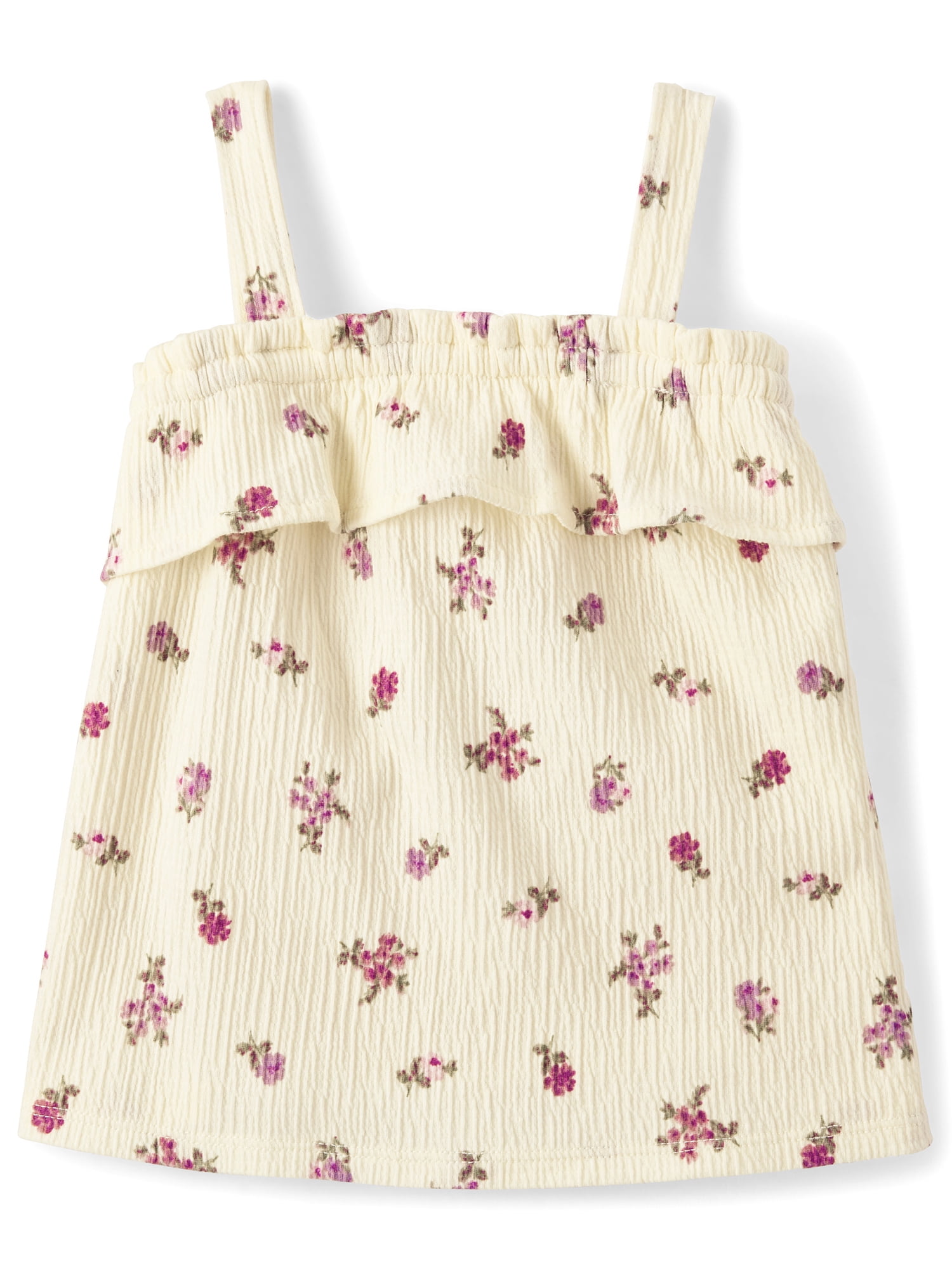 The Children's Place Toddler Girls Sleeveless Crinkle Ruffle Tank Top, Sizes 12M-5T