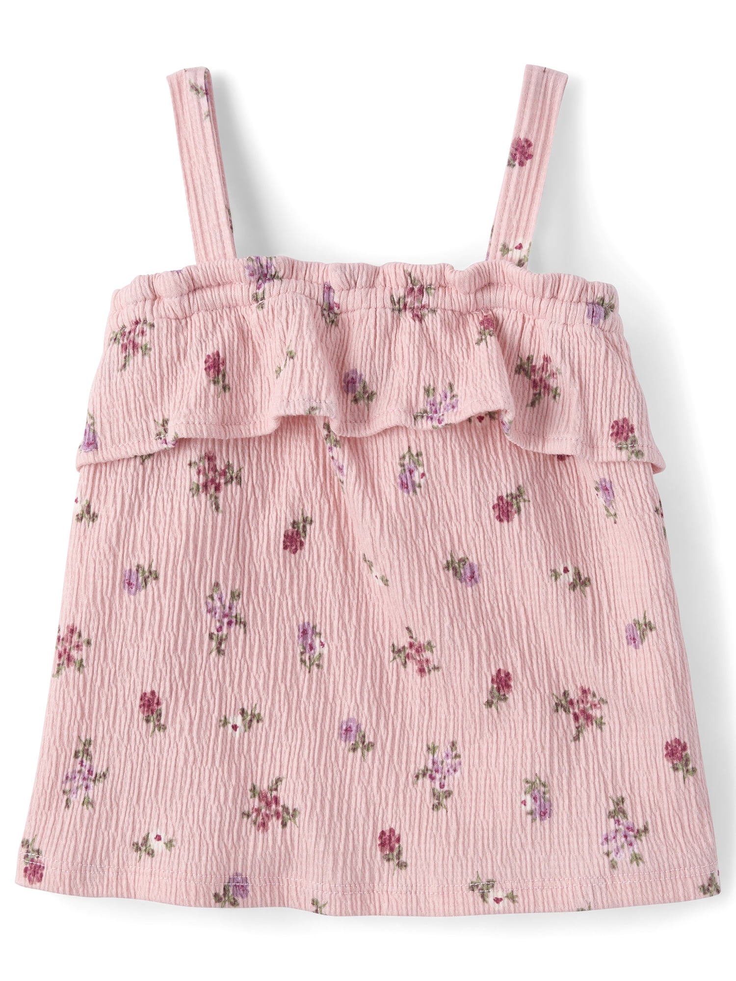 The Children's Place Toddler Girls Sleeveless Crinkle Ruffle Tank Top, Sizes 12M-5T