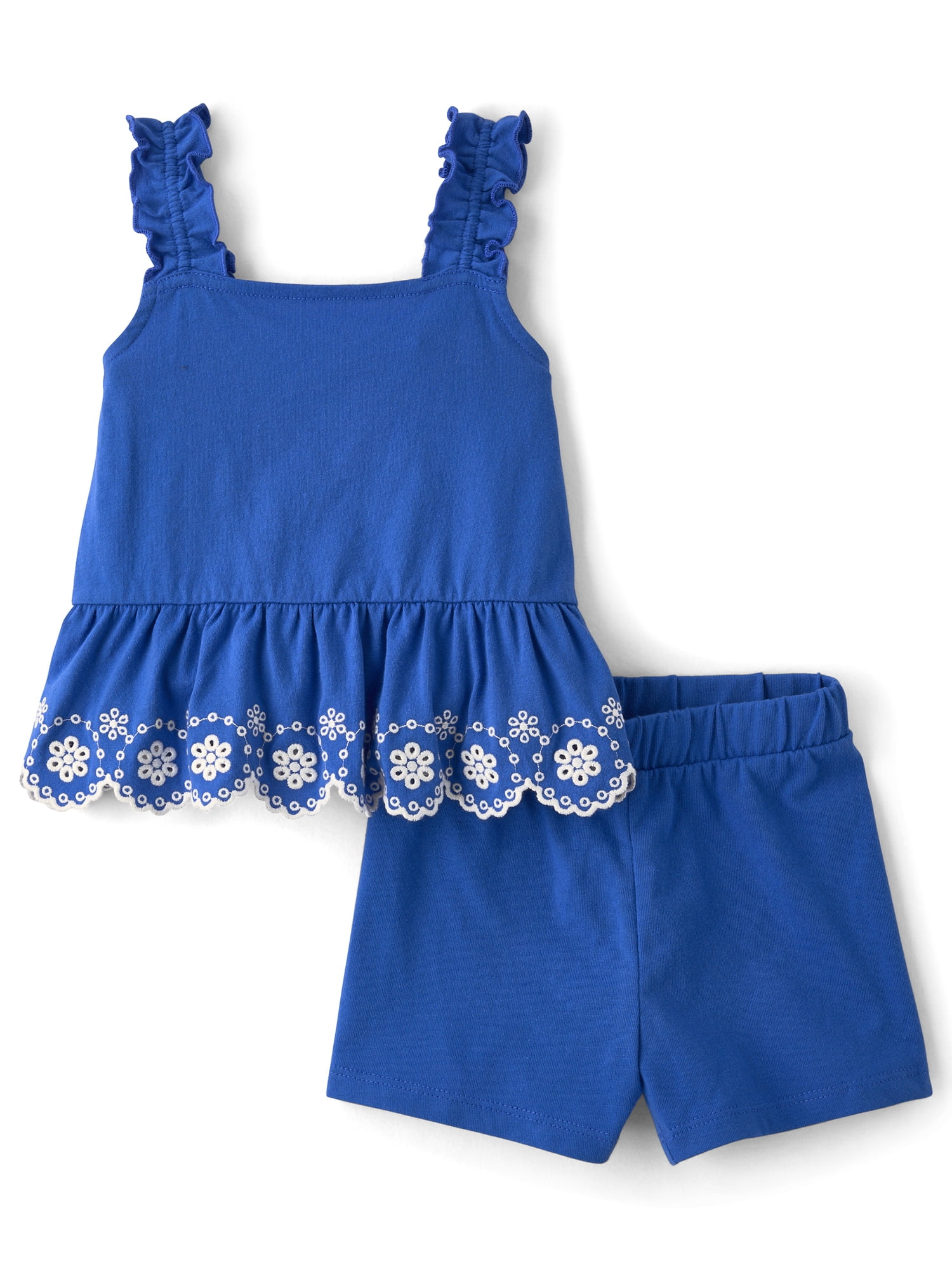 The Children's Place Toddler Girls Sleeveless Eyelet Outfit Set, 2-Piece, Sizes 12M-5T