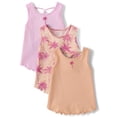 thumbnail image 1 of The Children's Place Toddler Girls Sleeveless Lettuce Tank Top, 3-Pack, Sizes 12M-5T, 1 of 5