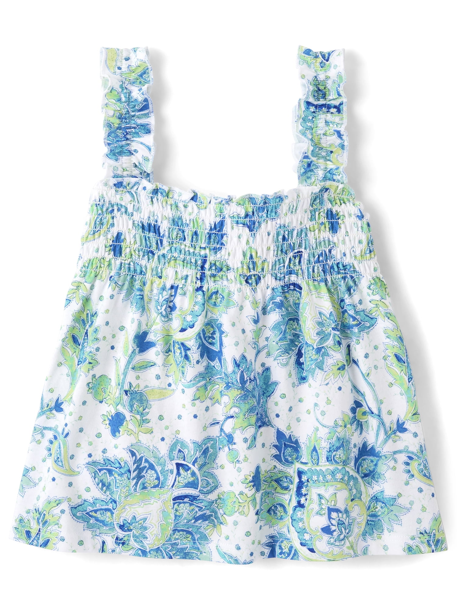 The Children's Place Toddler Girls Sleeveless Paisley Smocked Tank Top, Sizes 12M-5T