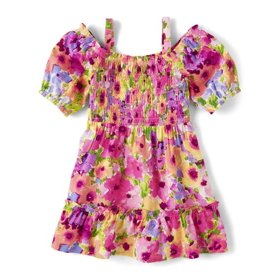 The Children's Place Toddler Girls Smocked Dress, Spring, Summer, Sizes 2T-5T