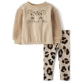 thumbnail image 1 of The Children's Place Toddler Girls Sweatshirt & Leggings Set, 2-Piece, Sizes 12M-5T, 1 of 3