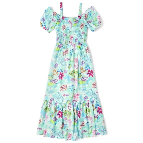 The Children's Place Women's Matching Off Shoulder Midi Dress, Adult Sizes XS-XXL