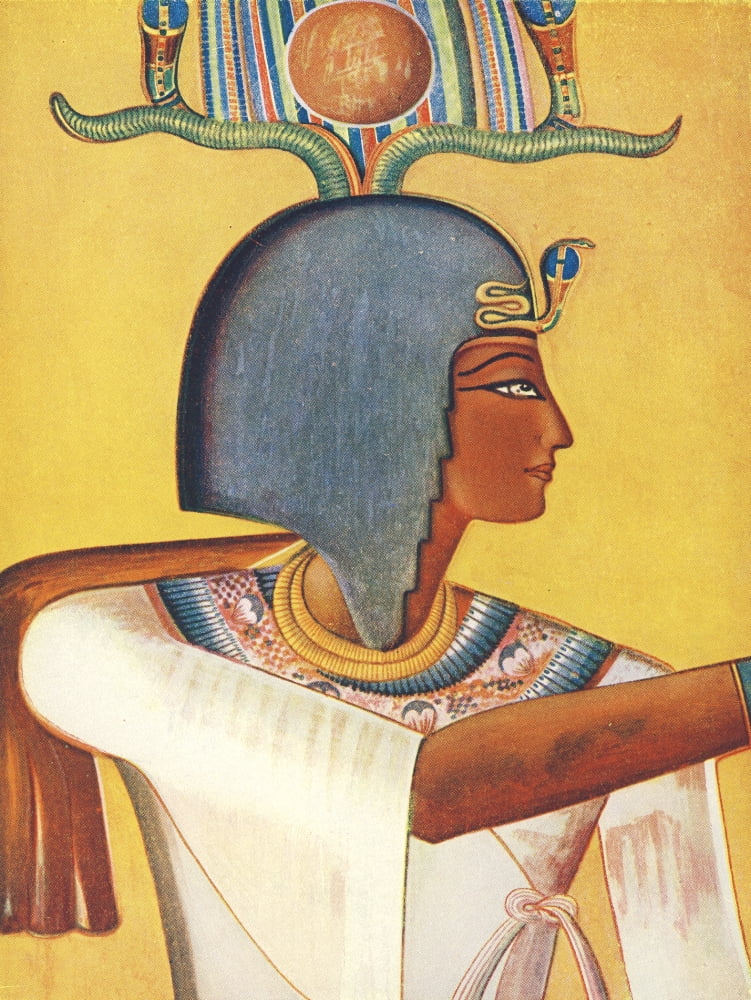 The Childrens Encyclopedia 1940s King Siphtah of Egypt from tomb in the Valley of the Kings Canvas Art - Unknown (18 x 24)