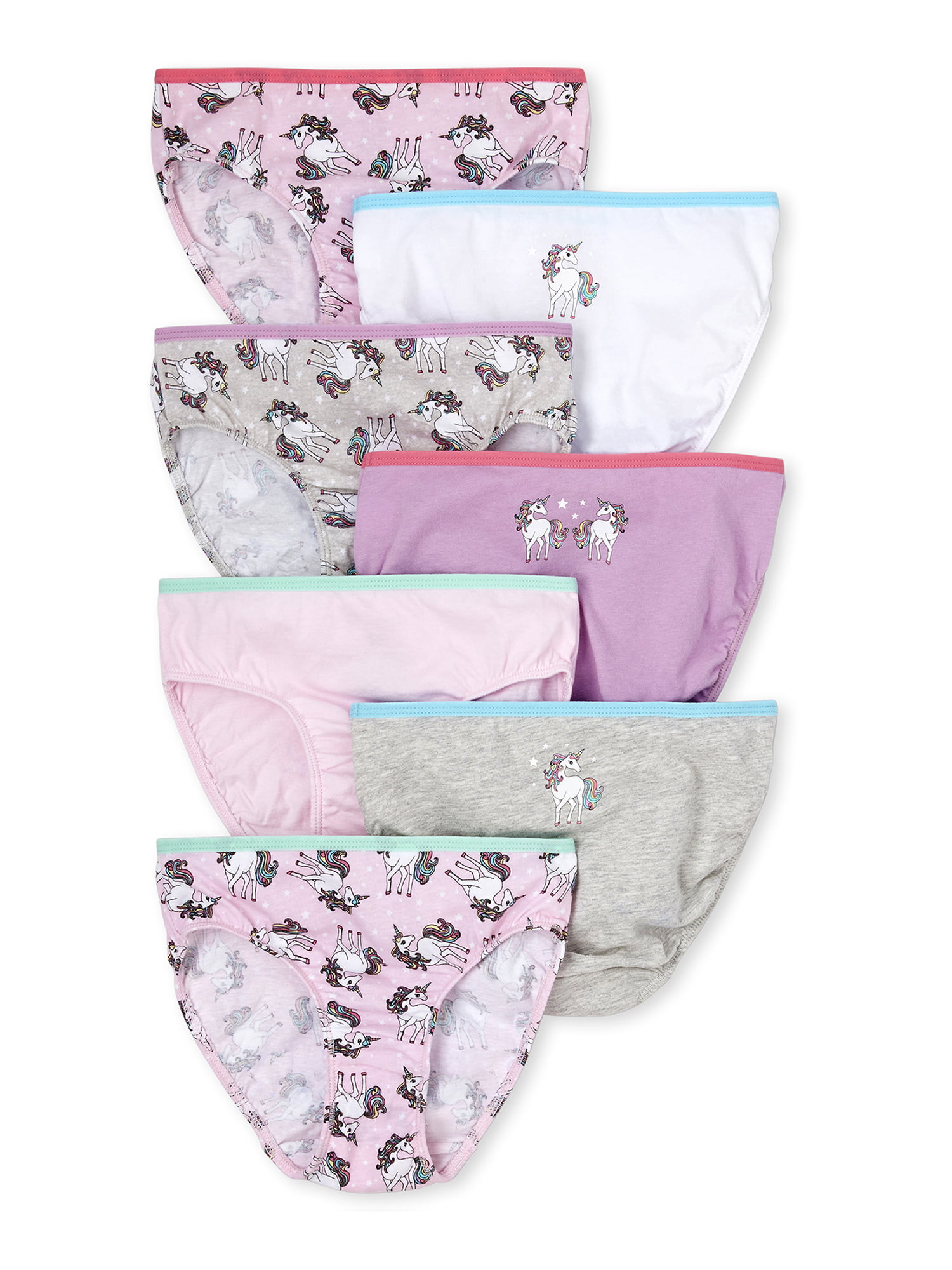 The Childrens Place Girls Underwear, 7 Pack Unicorn Panties Sizes