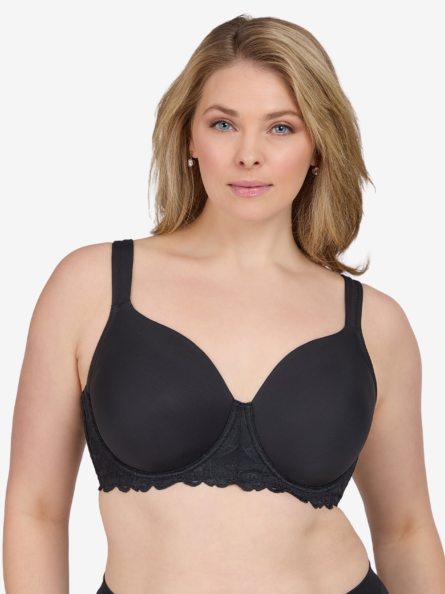 Leading Lady, The Chloe, Lace Band Tshirt Bra, Lightly Padded, Underwire Support, Full Coverage, Smoothing, Lift and Contour (Women's & Women's Plus)
