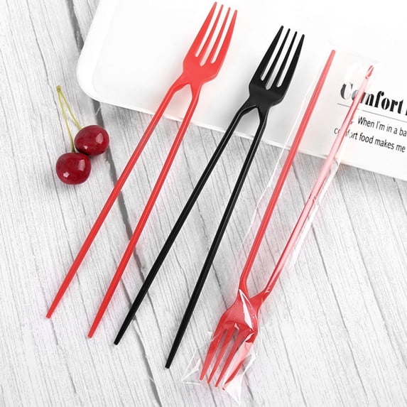 The Chork - Chopsticks and Fork in ONE!! 2024 NEW!(Red and Black)