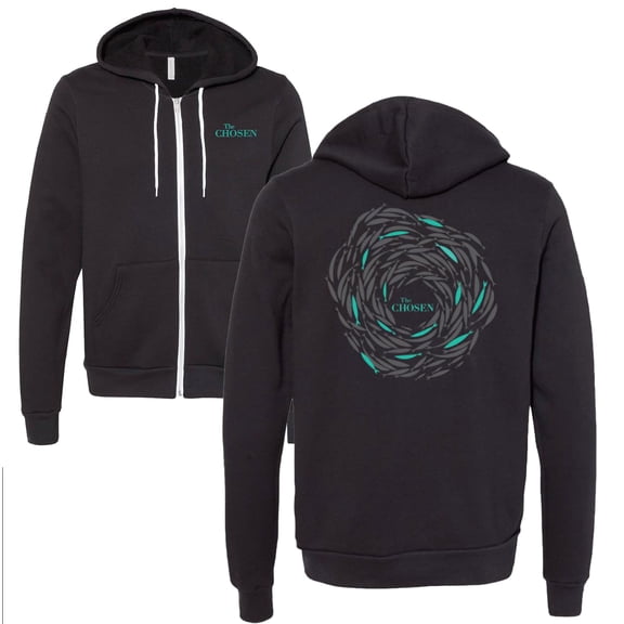 The Chosen: Against the Current Zip-Up Hoodie (Limited Edition) - BLACK - L