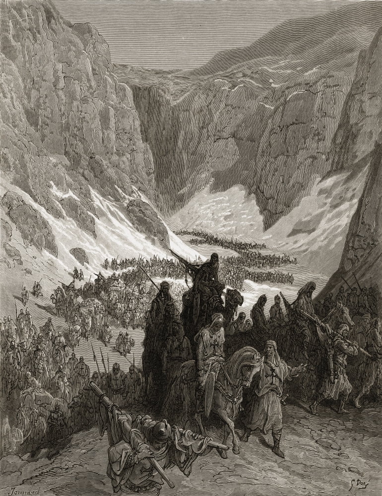 The Christian Army In The Mountains Of Judea Canvas Art - Ken Welsh Design Pics (26 x 34)