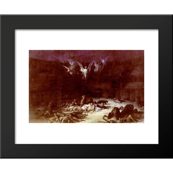 The Christian Martyrs 20x24 Framed Art Print by Gustave Dore