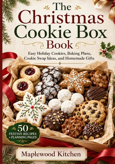 The Christmas Cookie Box Book: Easy Holiday Cookies, Baking Plans, Cookie Swap Ideas, and Homemade Gifts for a Stress-Fr, (Paperback)