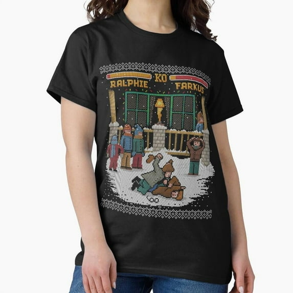 The Christmas Fight Funny Holiday - Must-Have G6647 Unisex T-Shirt, Up to Size 5XL