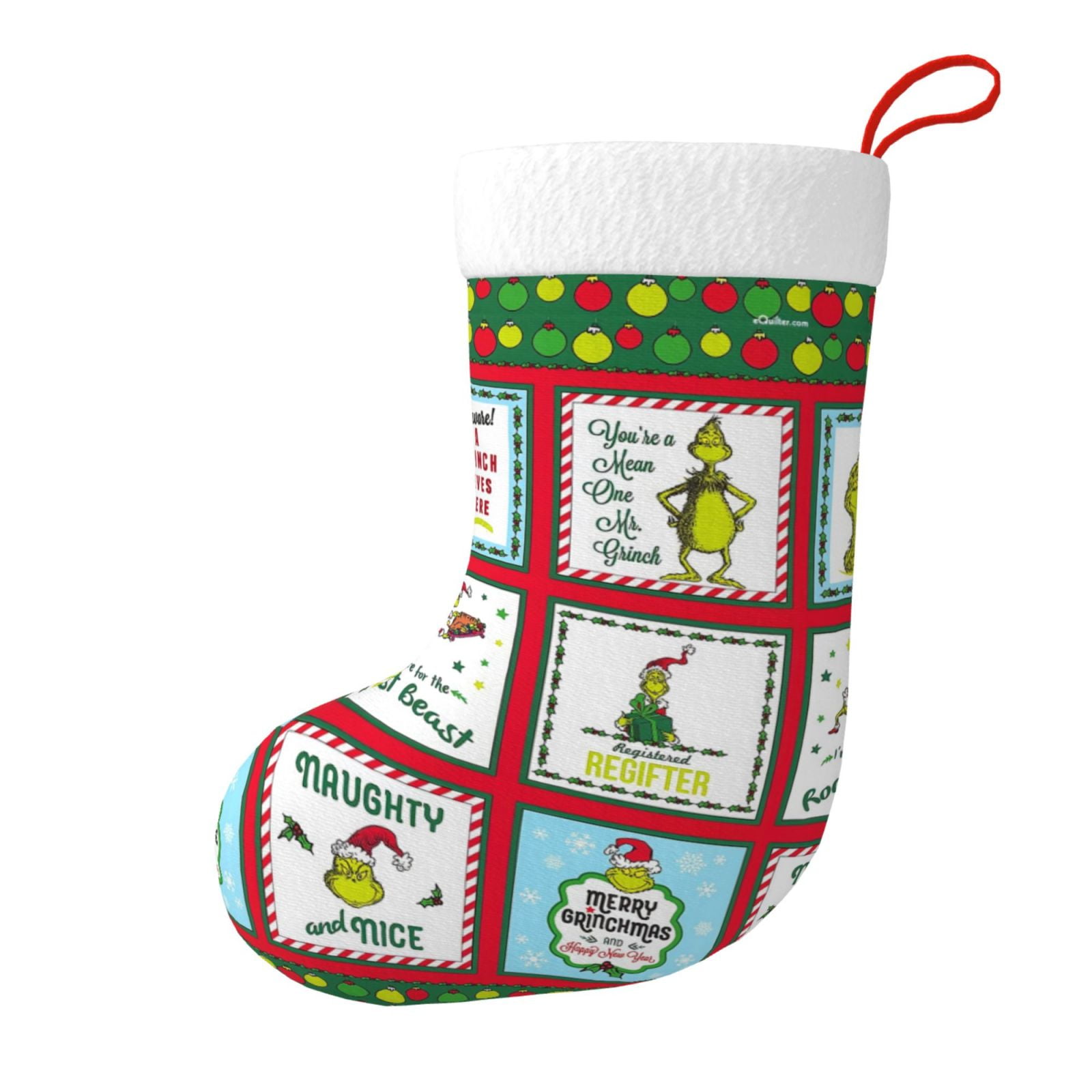 The Christmas Grinch Christmas Stocking 18 Inch,The Christmas Grinch Stockings Decorations for ...