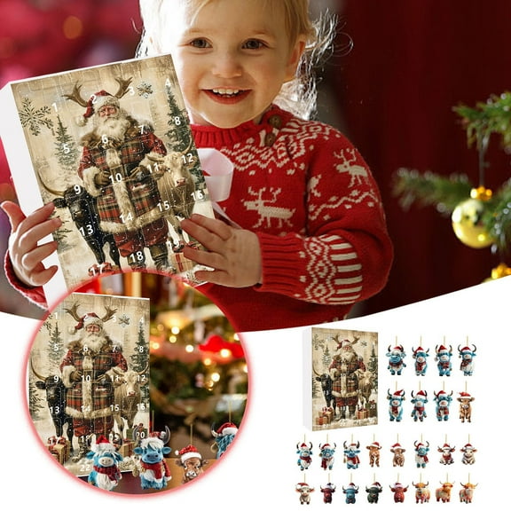 Countdown Sets The Christmas Mystery 24 Day Advent Calendar Blind Experience for Magical Discoveries and Delightful Surprises